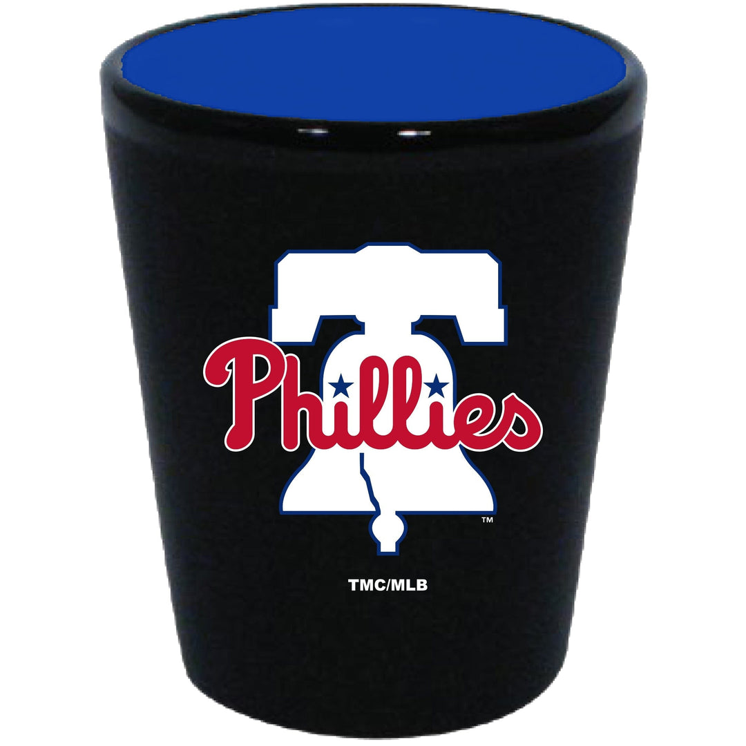 Dynasty Sports & Framing Drinkware - Shot Glass Philadelphia Phillies Matte Black/Inner Color Shot Glass