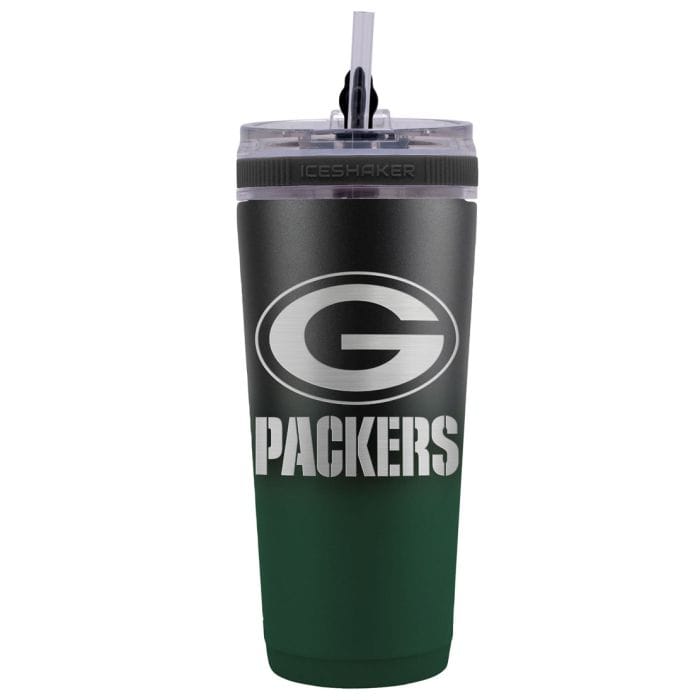 Dynasty Sports & Framing Drinkware - Travel Mugs Green Bay Packers 26 oz Stainless Steel Ice Shaker Bottle