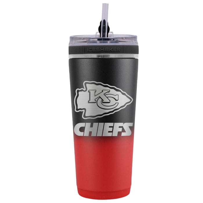 Dynasty Sports & Framing Drinkware - Travel Mugs Kansas City Chiefs 26 oz Stainless Steel Ice Shaker Bottle