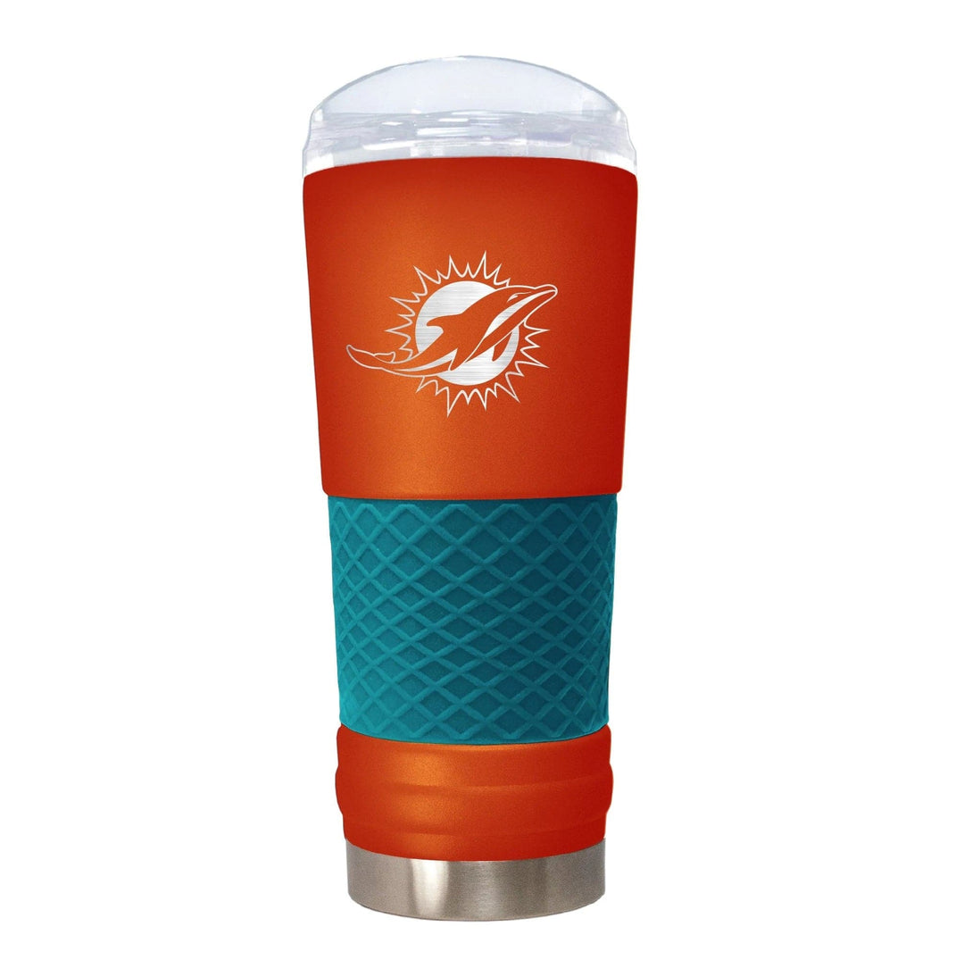Dynasty Sports & Framing Drinkware - Travel Mugs Miami Dolphins "The Draft" 24 oz. Stainless Steel Travel Tumbler