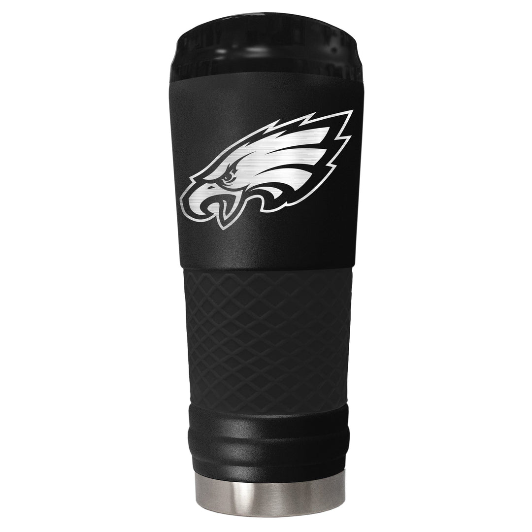 Dynasty Sports & Framing Drinkware - Travel Mugs Philadelphia Eagles "The Draft" 24 oz. Stainless Steel Travel Tumbler - Black