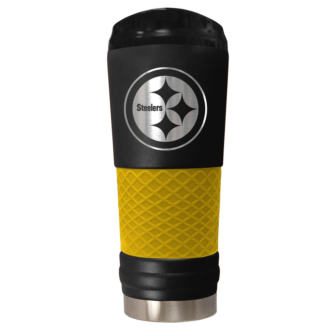 Dynasty Sports & Framing Drinkware - Travel Mugs Pittsburgh Steelers "The Draft" 24 oz. Stainless Steel Travel Tumbler