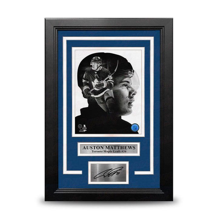 Dynasty Sports & Framing Engraved Signatures Auston Matthews PROfile Toronto Maple Leafs 8" x 10" Framed Hockey Photo with Engraved Autograph