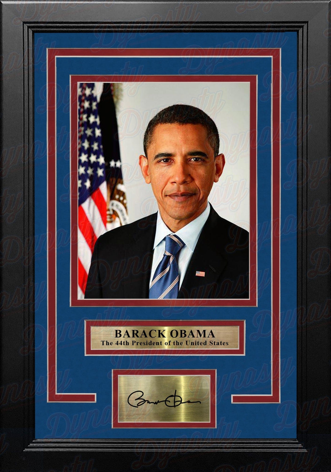 Dynasty Sports & Framing Engraved Signatures Barack Obama 44th President of the United States 8" x 10" Framed Photo with Engraved Autograph