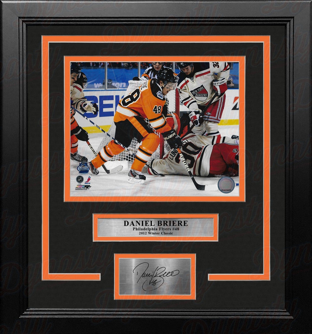 Dynasty Sports & Framing Engraved Signatures Daniel Briere 2012 Winter Classic Philadelphia Flyers 8" x 10" Framed Photo with Engraved Autograph