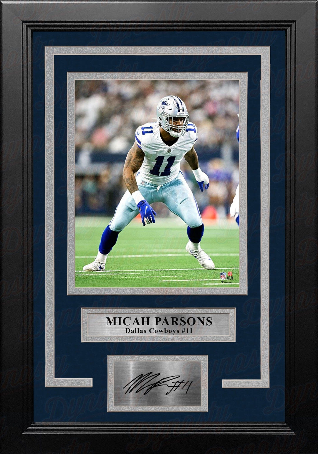 Dynasty Sports & Framing Engraved Signatures Micah Parsons in Action Dallas Cowboys 8" x 10" Framed Football Photo with Engraved Autograph