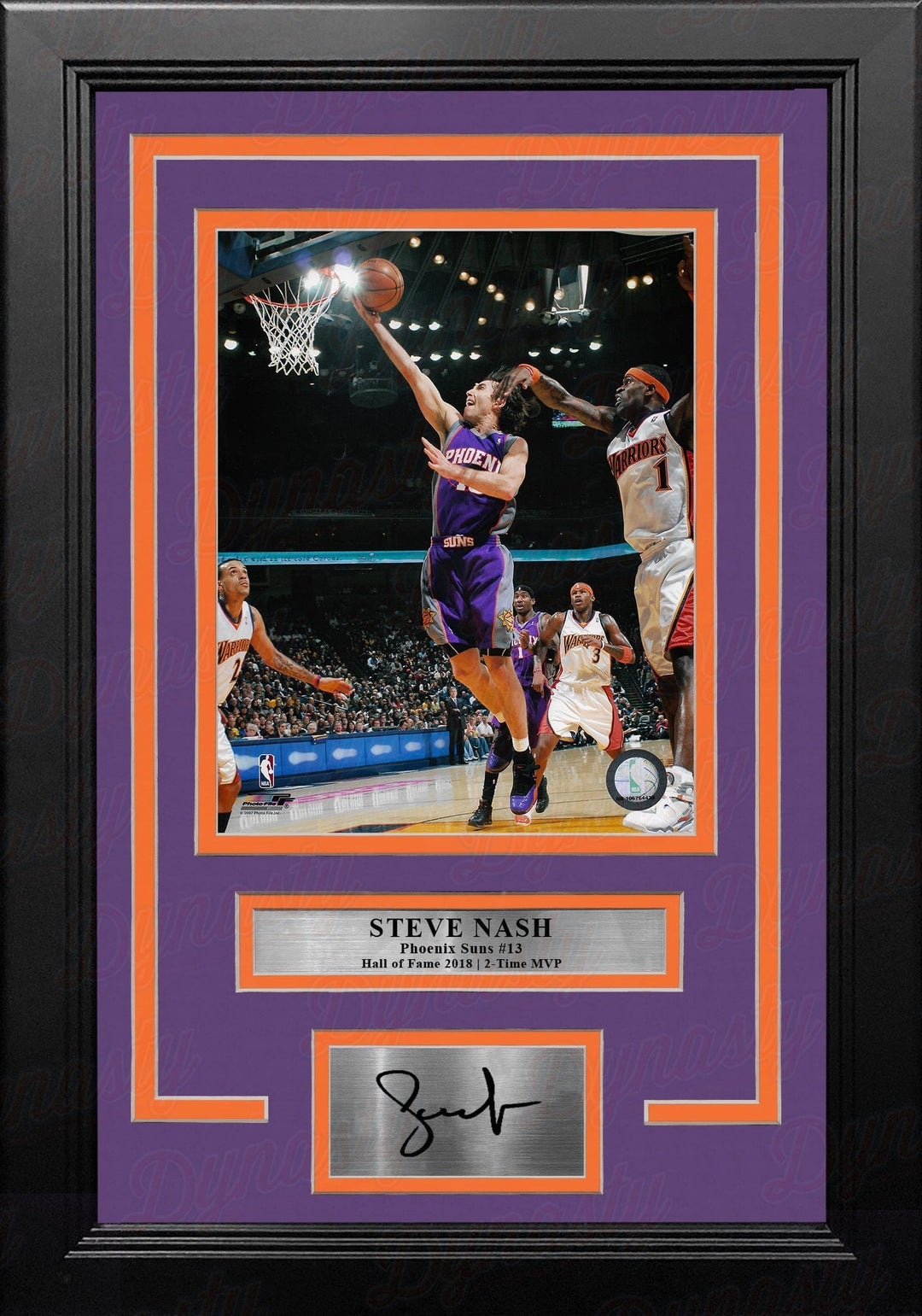 Dynasty Sports & Framing Engraved Signatures Steve Nash in Action Phoenix Suns 8" x 10" Framed Basketball Photo with Engraved Autograph