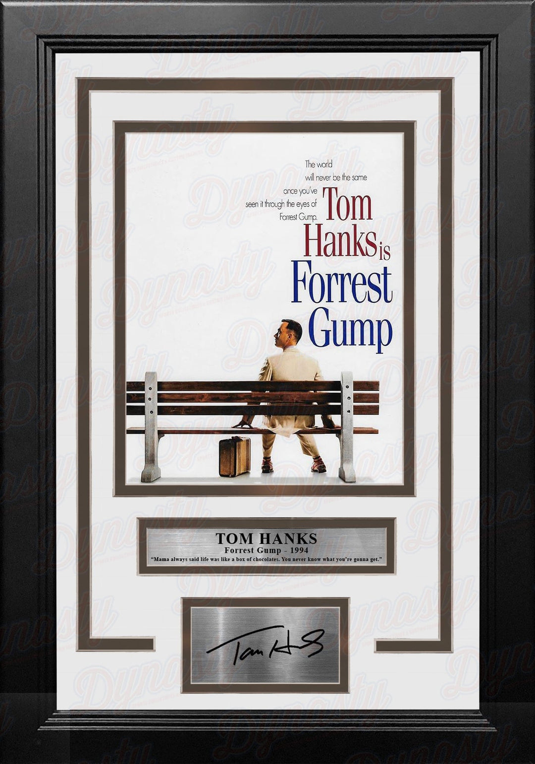Dynasty Sports & Framing Engraved Signatures Tom Hanks Forrest Gump 8" x 10" Framed Photo with Engraved Autograph