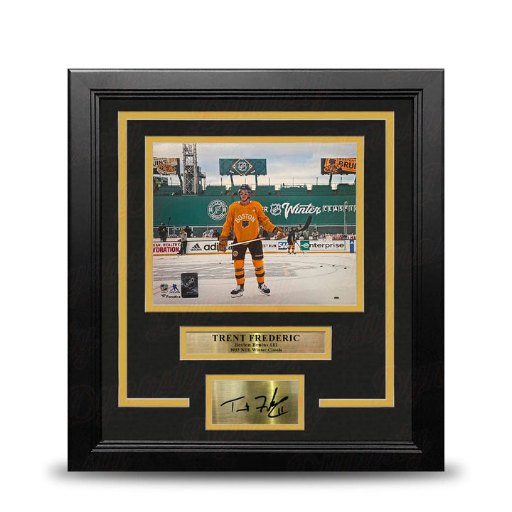 Dynasty Sports & Framing Engraved Signatures Trent Frederic Winter Classic Boston Bruins 11" x 14" Framed Hockey Photo with Engraved Autograph