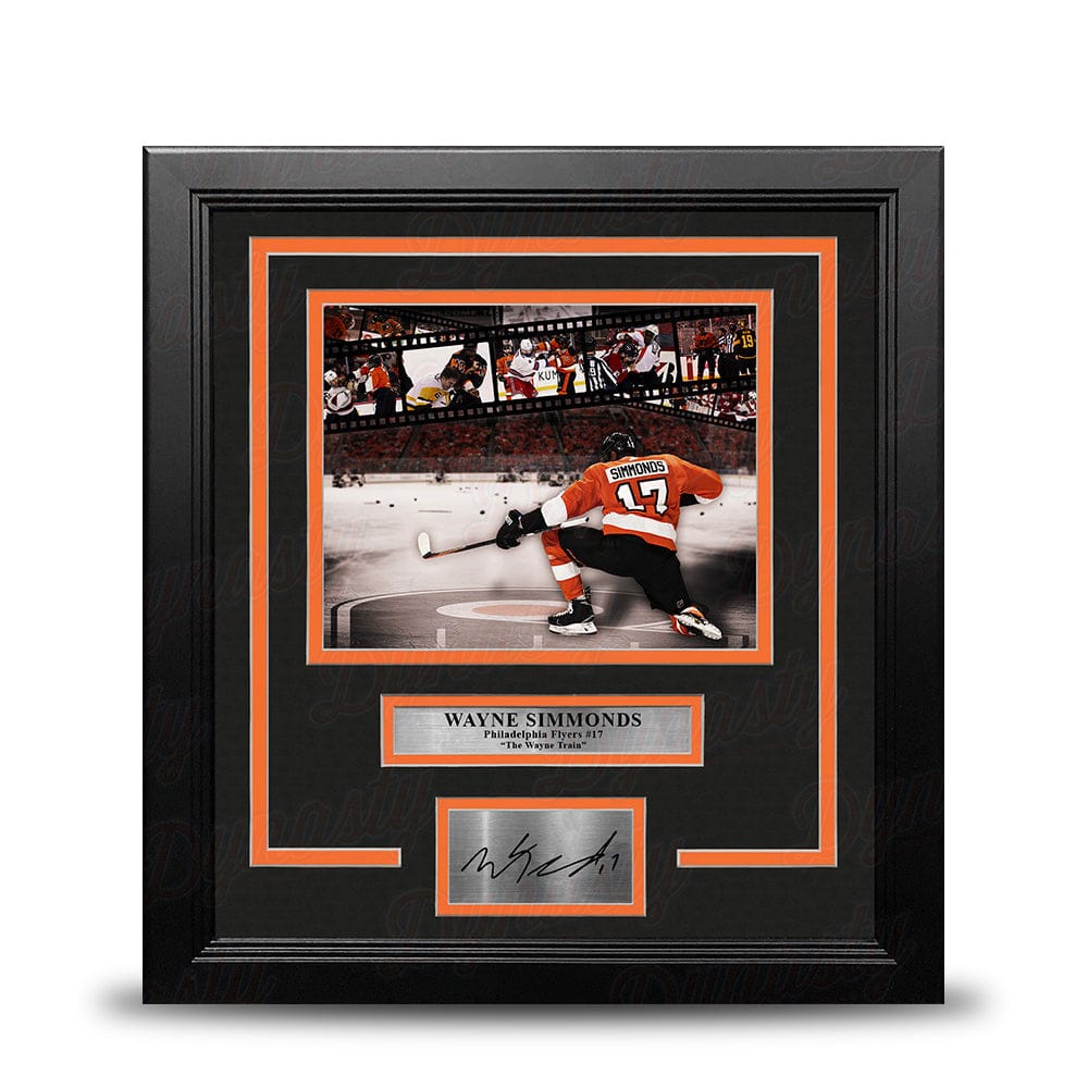 Dynasty Sports & Framing Engraved Signatures Wayne Simmonds Philadelphia Flyers 8" x 10" Framed Collage Hockey Photo with Engraved Autograph