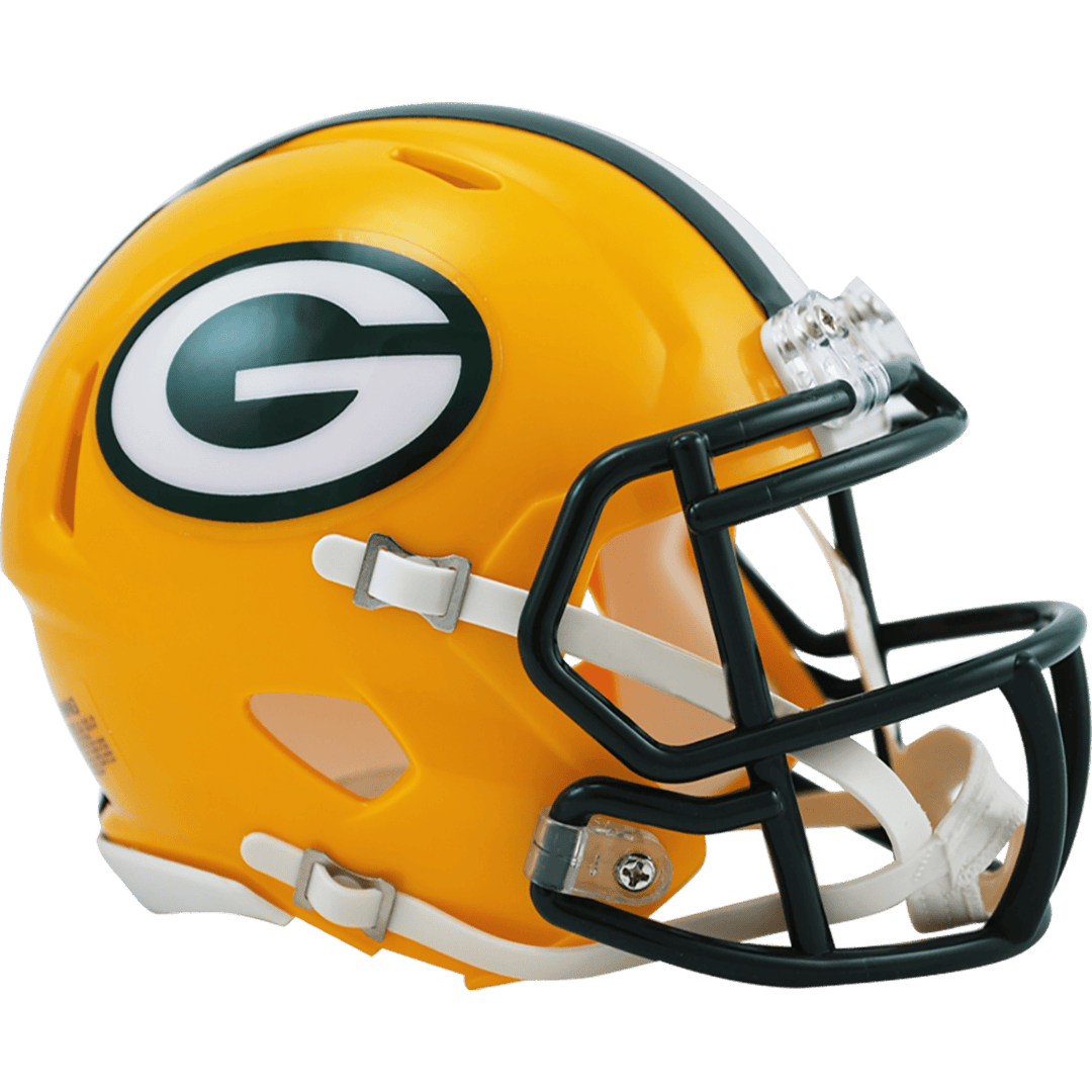 Dynasty Sports & Framing Equipment - Mini-Helmets Green Bay Packers NFL Riddell Speed Revolution Mini-Helmet