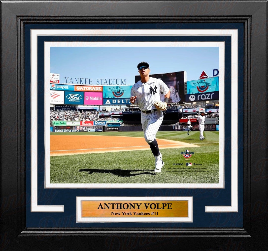 Dynasty Sports & Framing Framed Baseball Photos Anthony Volpe Walks Onto the Field New York Yankees 8" x 10" Framed Baseball Photo