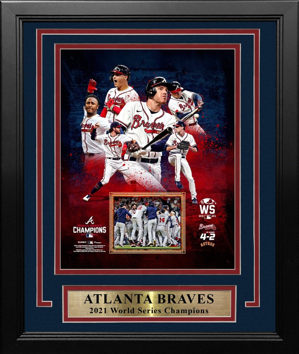 Dynasty Sports & Framing Framed Baseball Photos Atlanta Braves 2021 World Series Champions 8" x 10" Framed Baseball Collage Photo