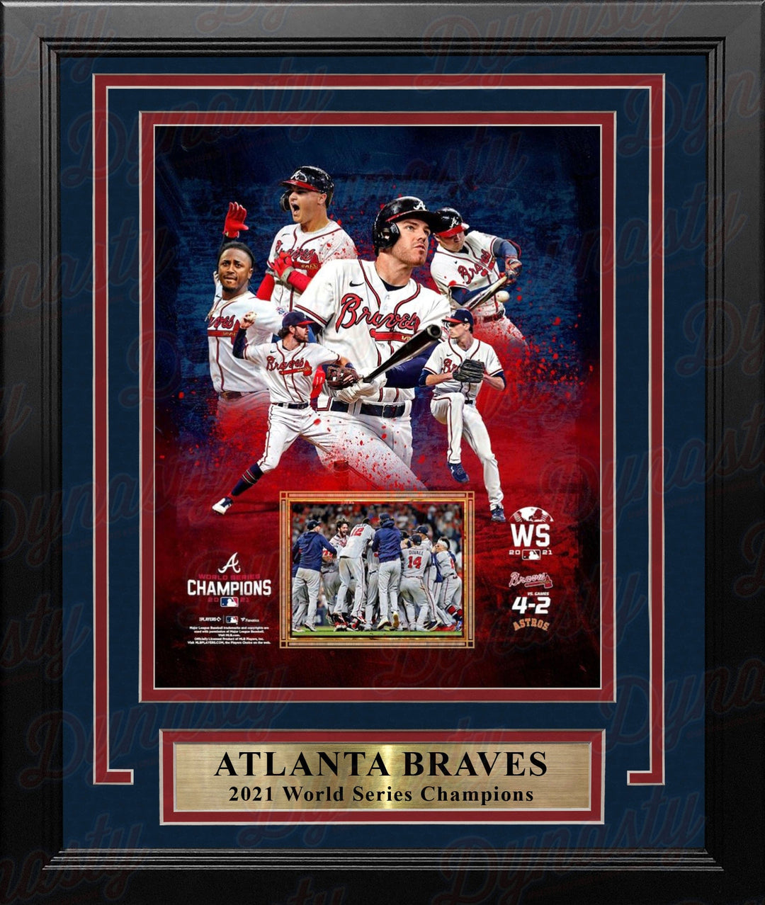 Dynasty Sports & Framing Framed Baseball Photos Atlanta Braves 2021 World Series Champions 8" x 10" Framed Baseball Collage Photo