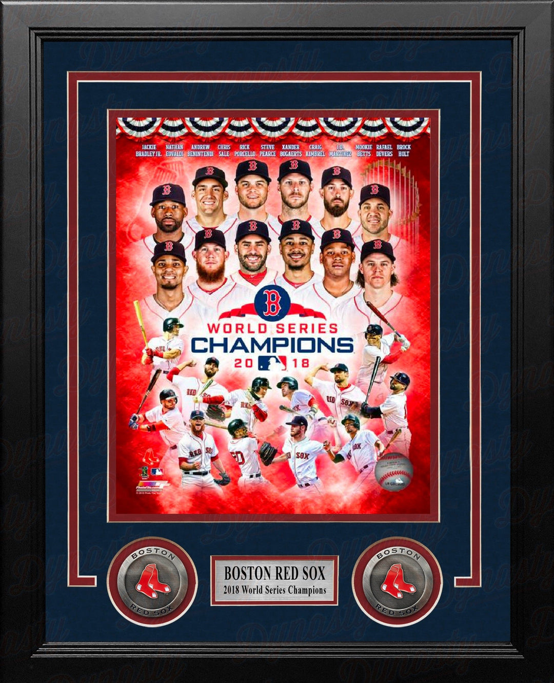 Dynasty Sports & Framing Framed Baseball Photos Boston Red Sox 2018 World Series Champions Team Collage 8" x 10" Framed Baseball Photo