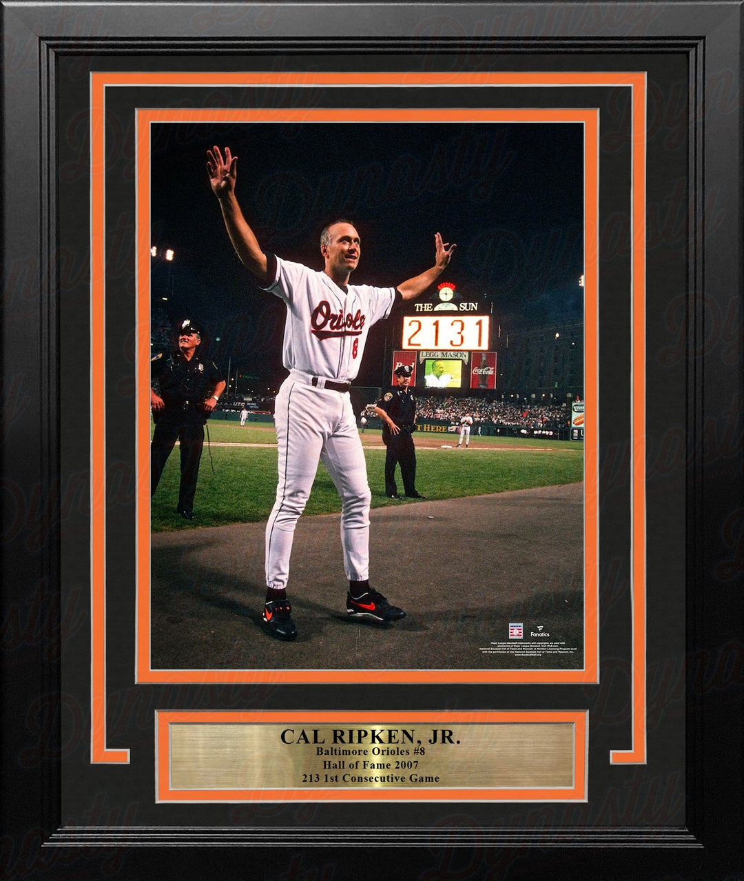 Dynasty Sports & Framing Framed Baseball Photos Cal Ripken, Jr. Baltimore Orioles 2131st Game 8" x 10" Framed Baseball Photo