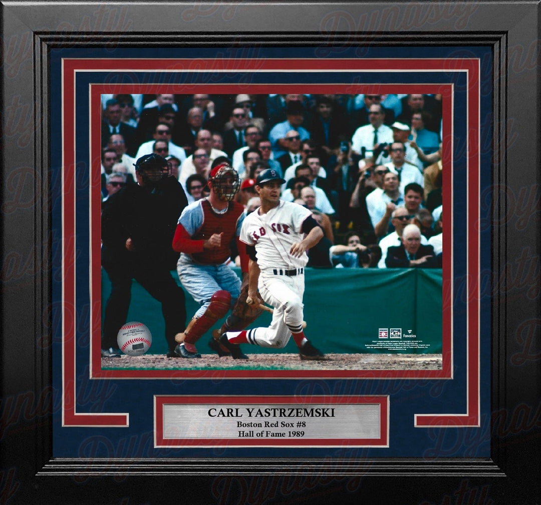 Dynasty Sports & Framing Framed Baseball Photos Carl Yastrzemski in Action Boston Red Sox 8" x 10" Framed Baseball Photo