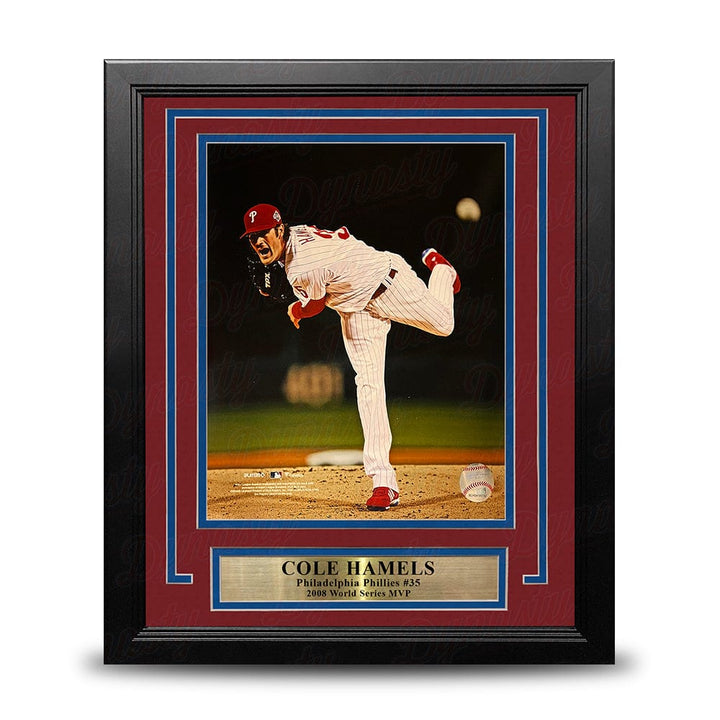 Dynasty Sports & Framing Framed Baseball Photos Cole Hamels 2008 World Series Action Philadelphia Phillies 8" x 10" Framed Baseball Photo
