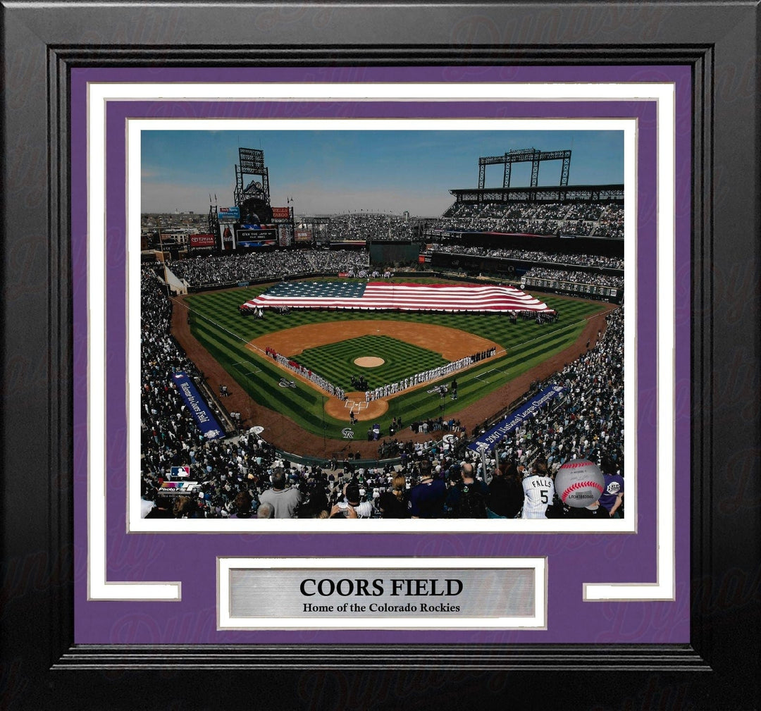 Dynasty Sports & Framing Framed Baseball Photos Colorado Rockies Coors Field 8" x 10" Framed Baseball Stadium Photo
