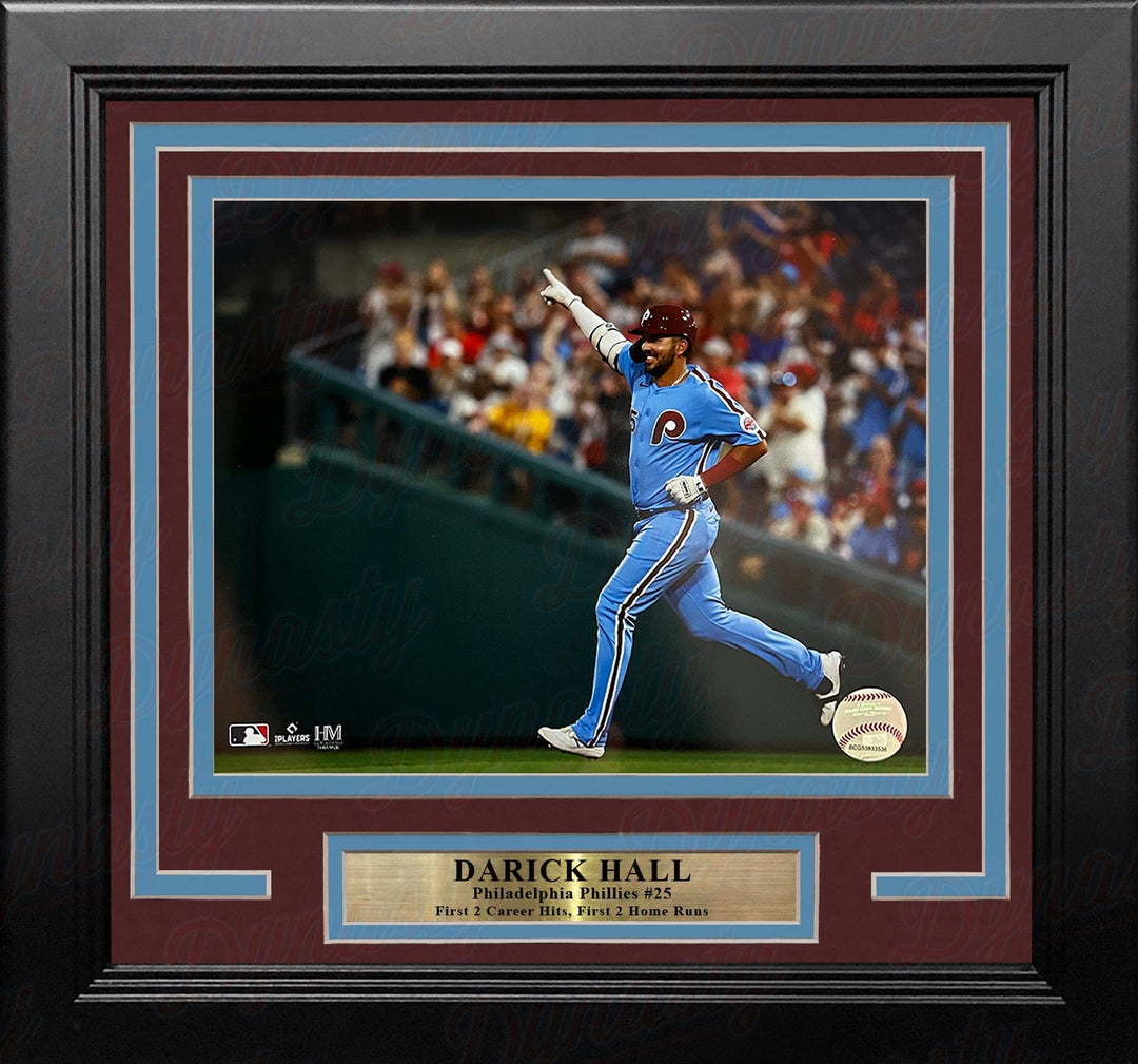 Dynasty Sports & Framing Framed Baseball Photos Darick Hall Runs The Bases Philadelphia Phillies 8" x 10" Framed Baseball Photo