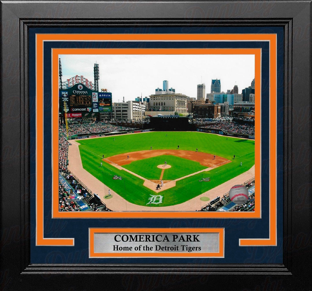 Dynasty Sports & Framing Framed Baseball Photos Detroit Tigers Comerica Park 8" x 10" Framed Baseball Stadium Photo