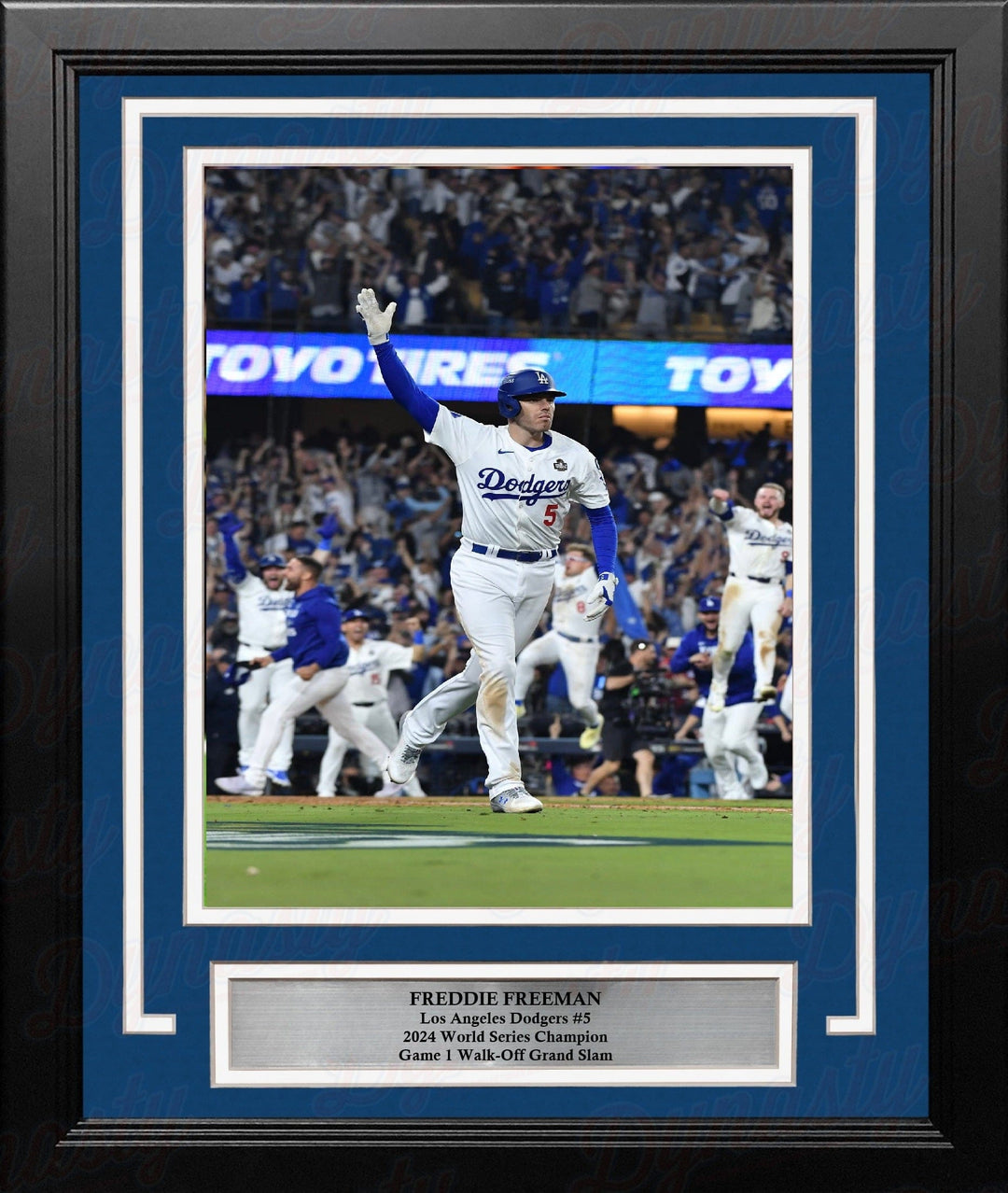 Dynasty Sports & Framing Framed Baseball Photos Freddie Freeman Walk-Off Grand Slam 2024 World Series LA Dodgers 8x10 Framed Portrait Photo