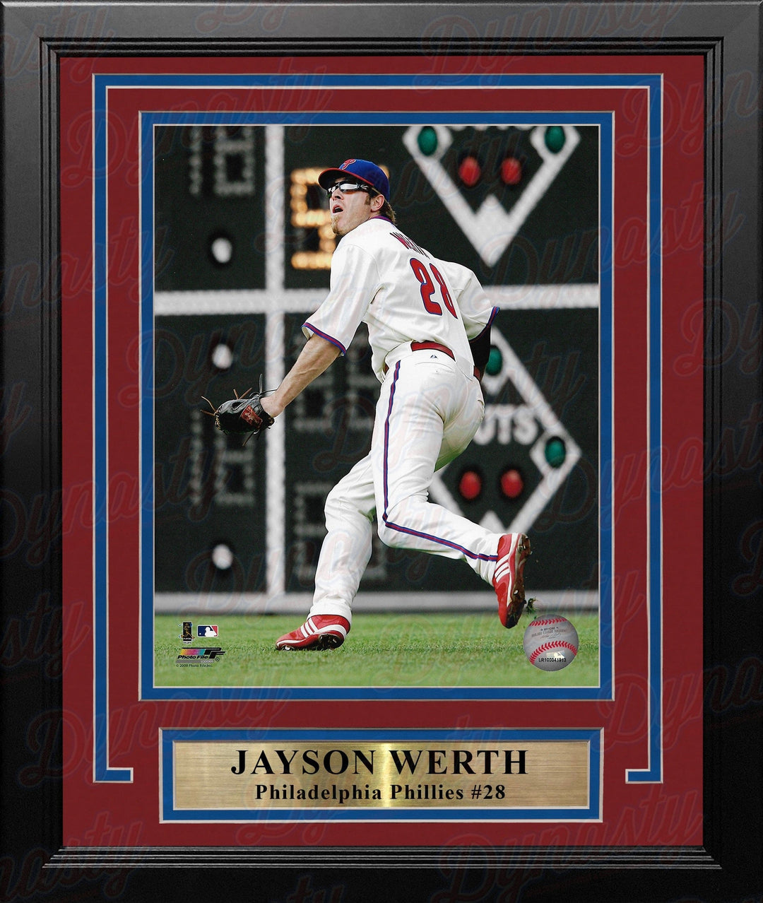 Dynasty Sports & Framing Framed Baseball Photos Jayson Werth in Action Philadelphia Phillies 8" x 10" Framed Baseball Photo