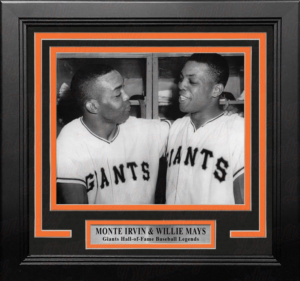 Dynasty Sports & Framing Framed Baseball Photos Monte Irvin and Willie Mays New York Giants 8" x 10" Framed Baseball Photo