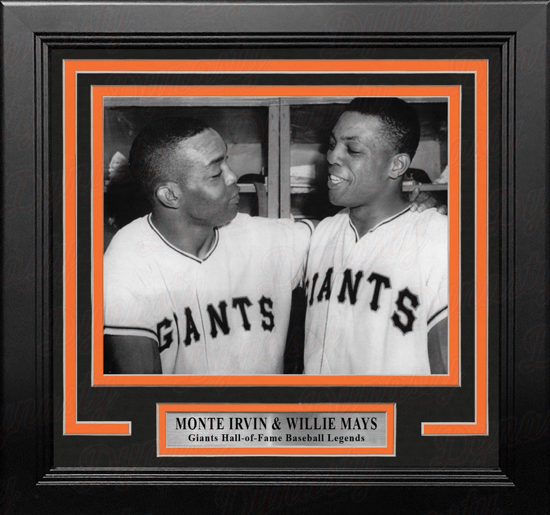 Dynasty Sports & Framing Framed Baseball Photos Monte Irvin and Willie Mays New York Giants 8" x 10" Framed Baseball Photo