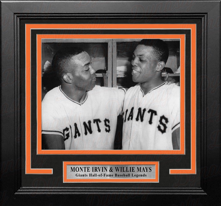 Dynasty Sports & Framing Framed Baseball Photos Monte Irvin and Willie Mays New York Giants 8" x 10" Framed Baseball Photo