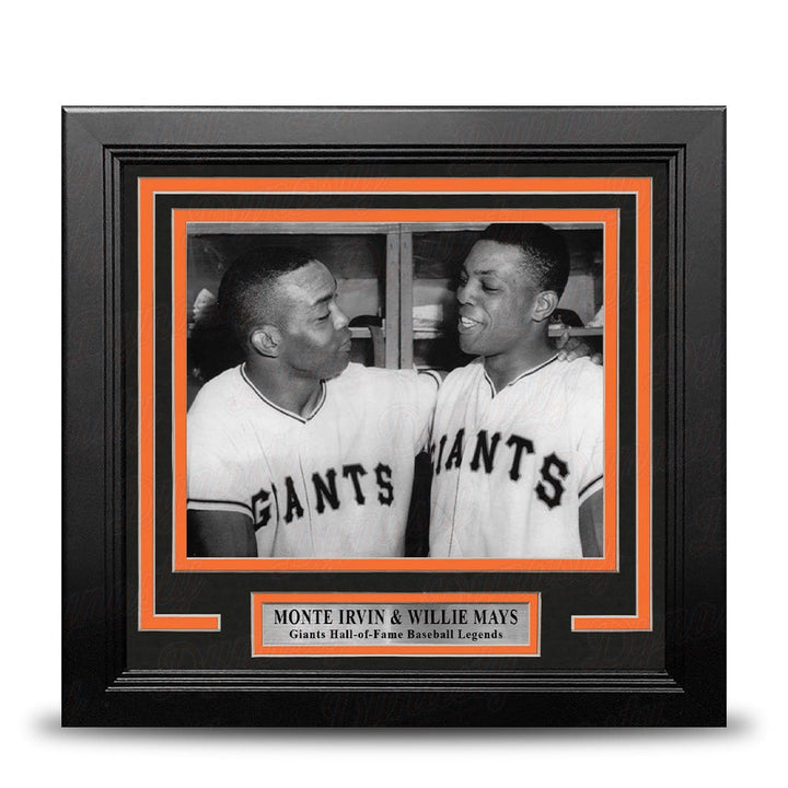 Dynasty Sports & Framing Framed Baseball Photos Monte Irvin and Willie Mays New York Giants 8" x 10" Framed Baseball Photo