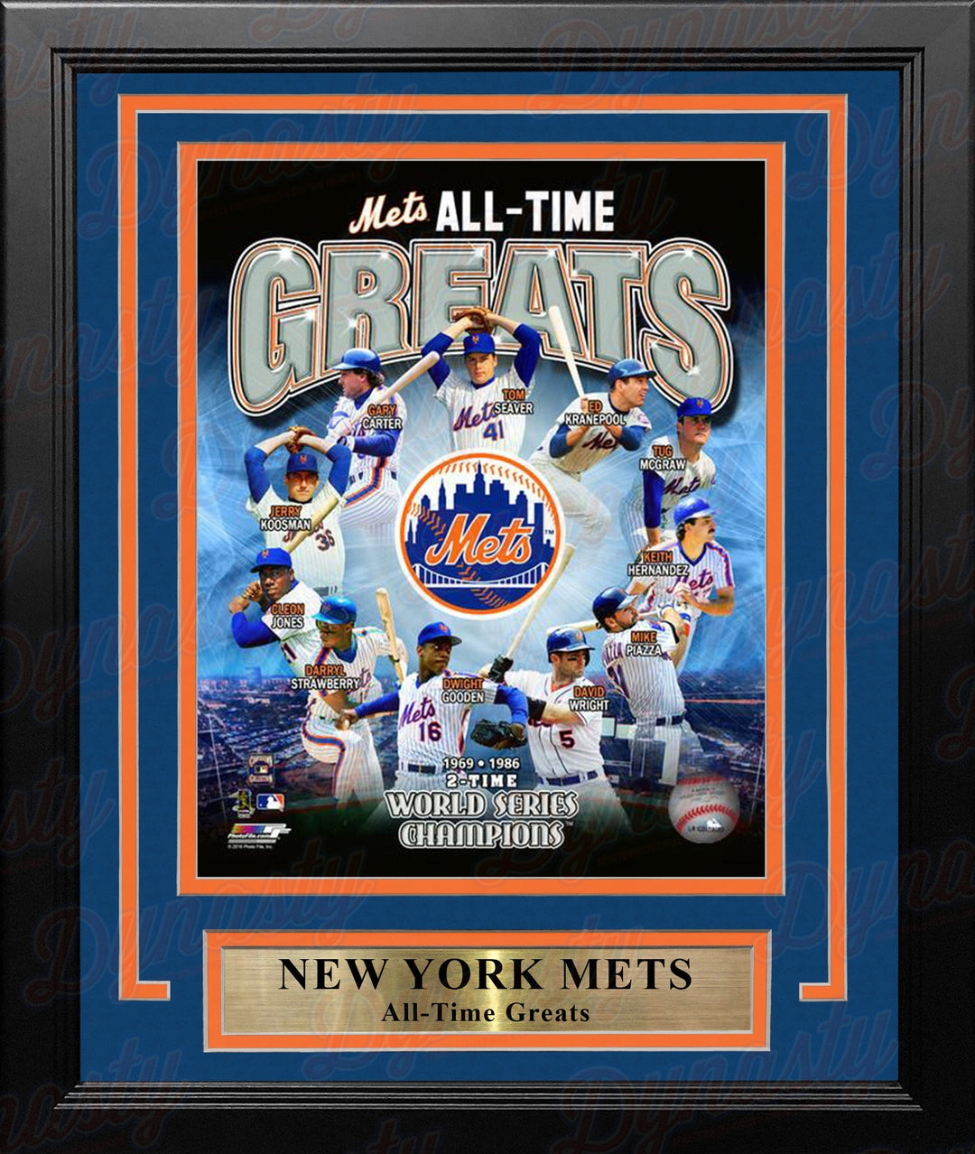 Dynasty Sports & Framing Framed Baseball Photos New York Mets All-Time Greats 8" x 10" Framed Baseball Photo