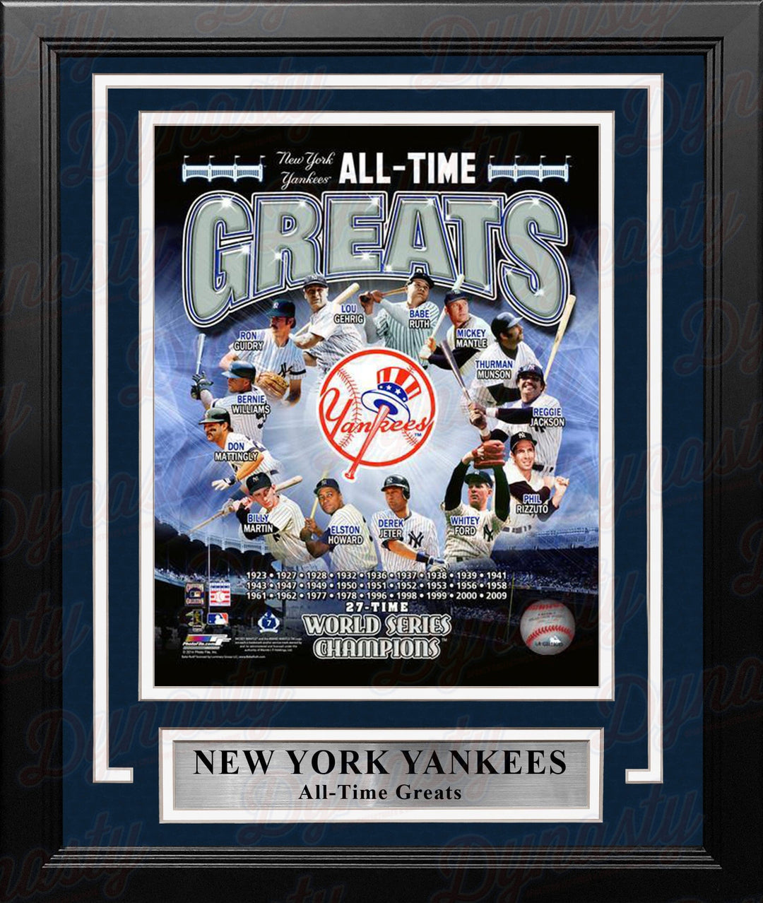 Dynasty Sports & Framing Framed Baseball Photos New York Yankees All-Time Greats 8" x 10" Framed Baseball Photo