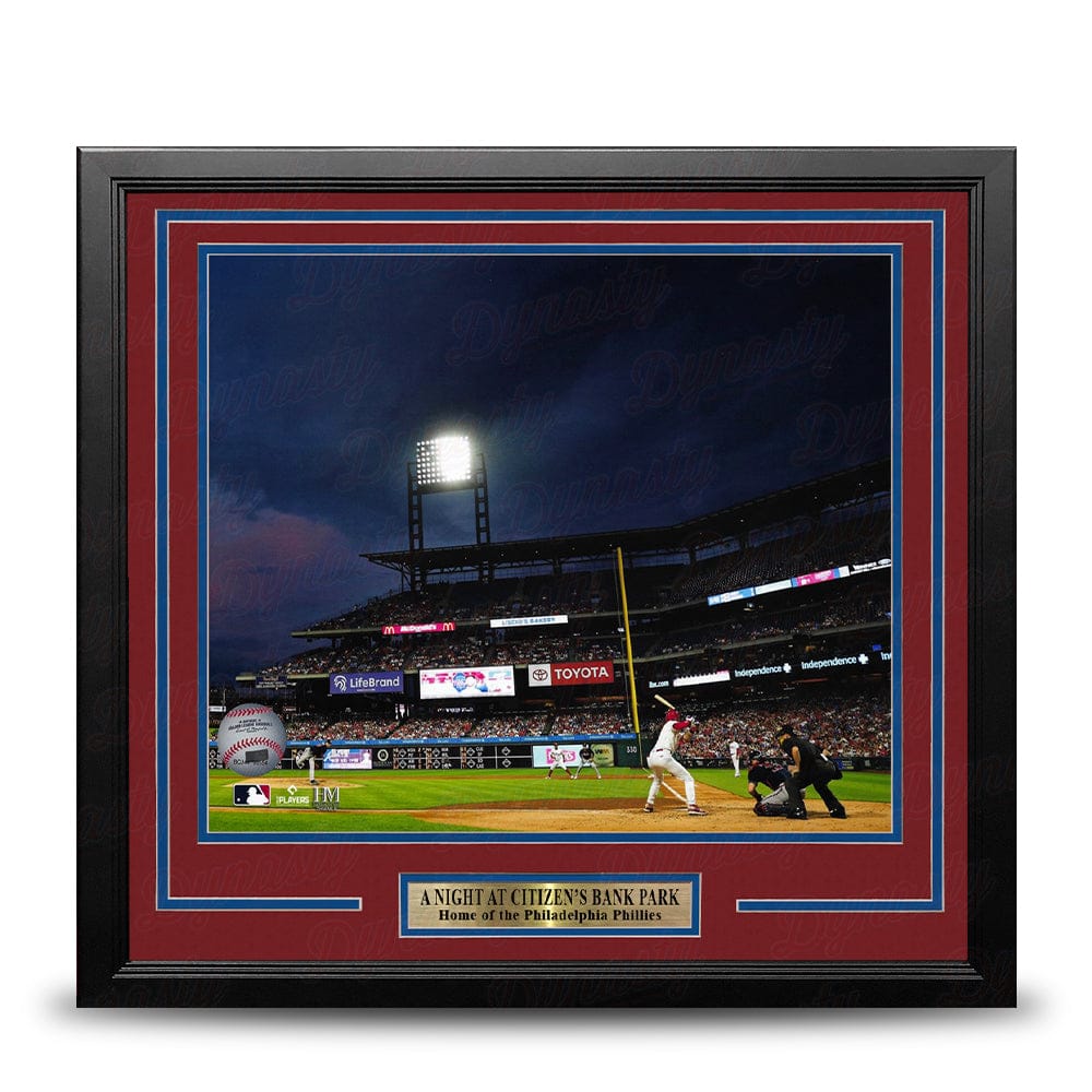 Dynasty Sports & Framing Framed Baseball Photos Night at Citizen's Bank Philadelphia Phillies 11" x 14" Framed Baseball Stadium Photo
