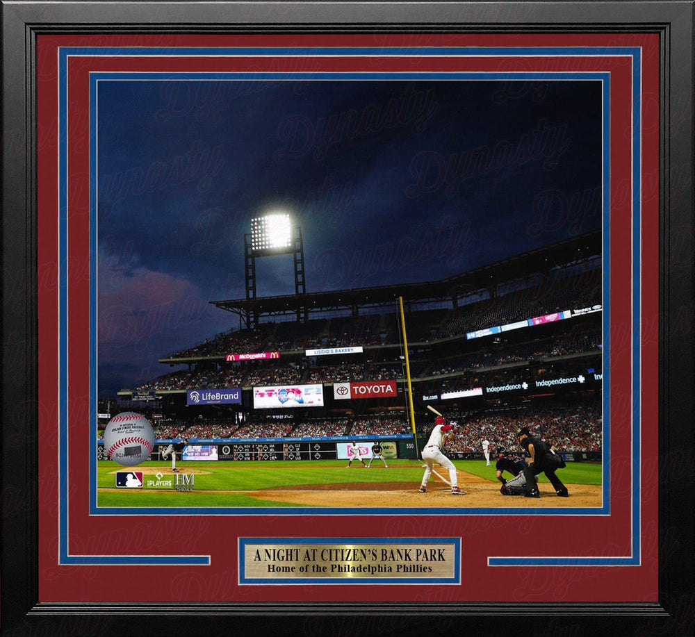 Dynasty Sports & Framing Framed Baseball Photos Night at Citizen's Bank Philadelphia Phillies 16" x 20" Framed Baseball Stadium Photo