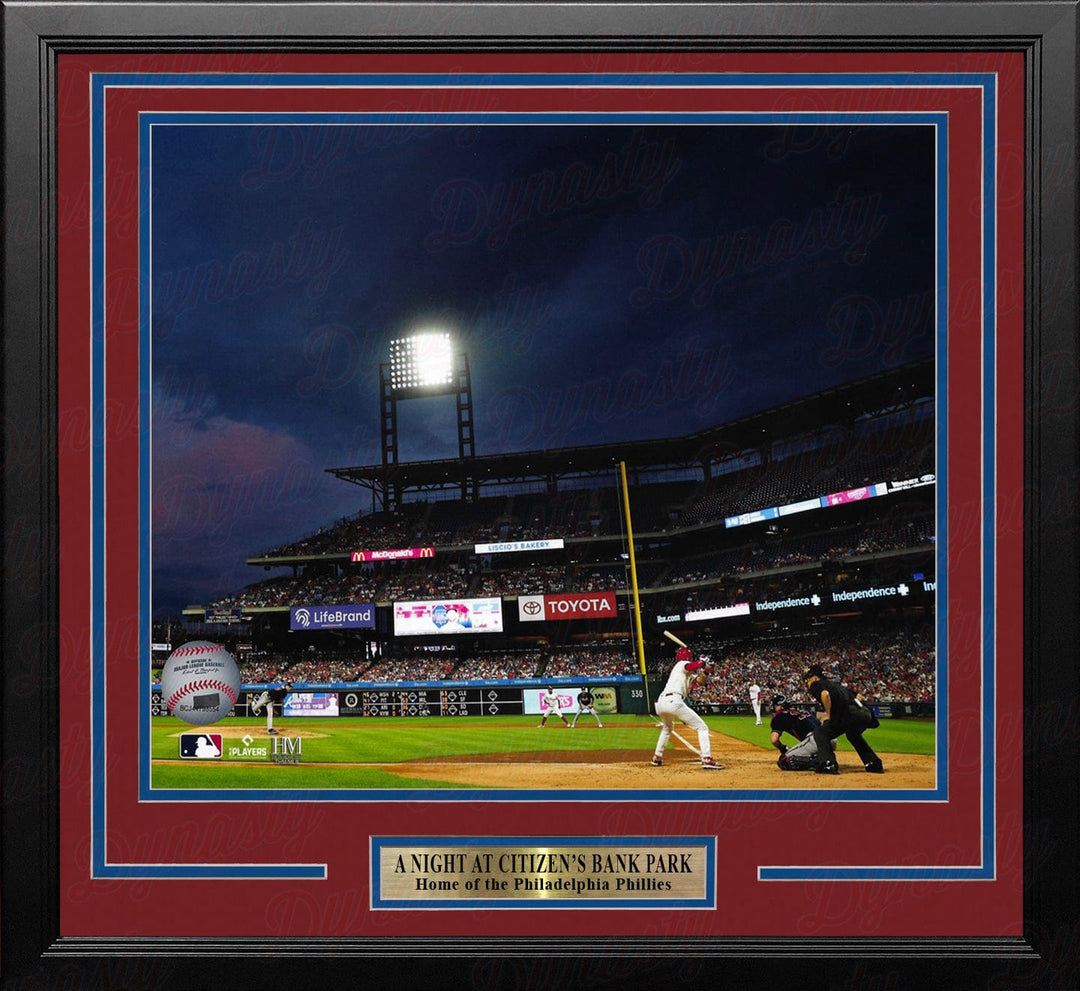 Dynasty Sports & Framing Framed Baseball Photos Night at Citizen's Bank Philadelphia Phillies 16" x 20" Framed Baseball Stadium Photo