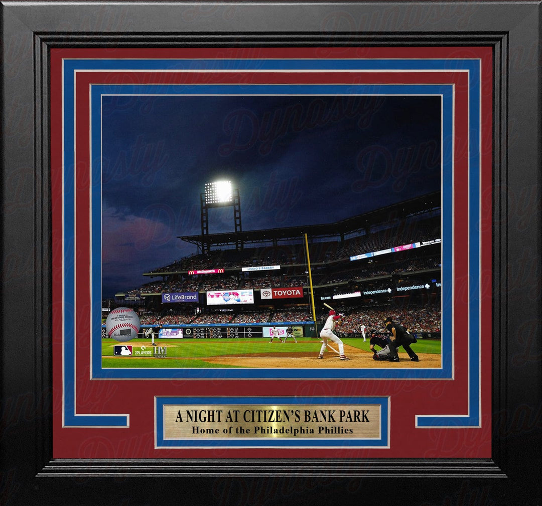 Dynasty Sports & Framing Framed Baseball Photos Night at Citizen's Bank Philadelphia Phillies 8" x 10" Framed Baseball Stadium Photo