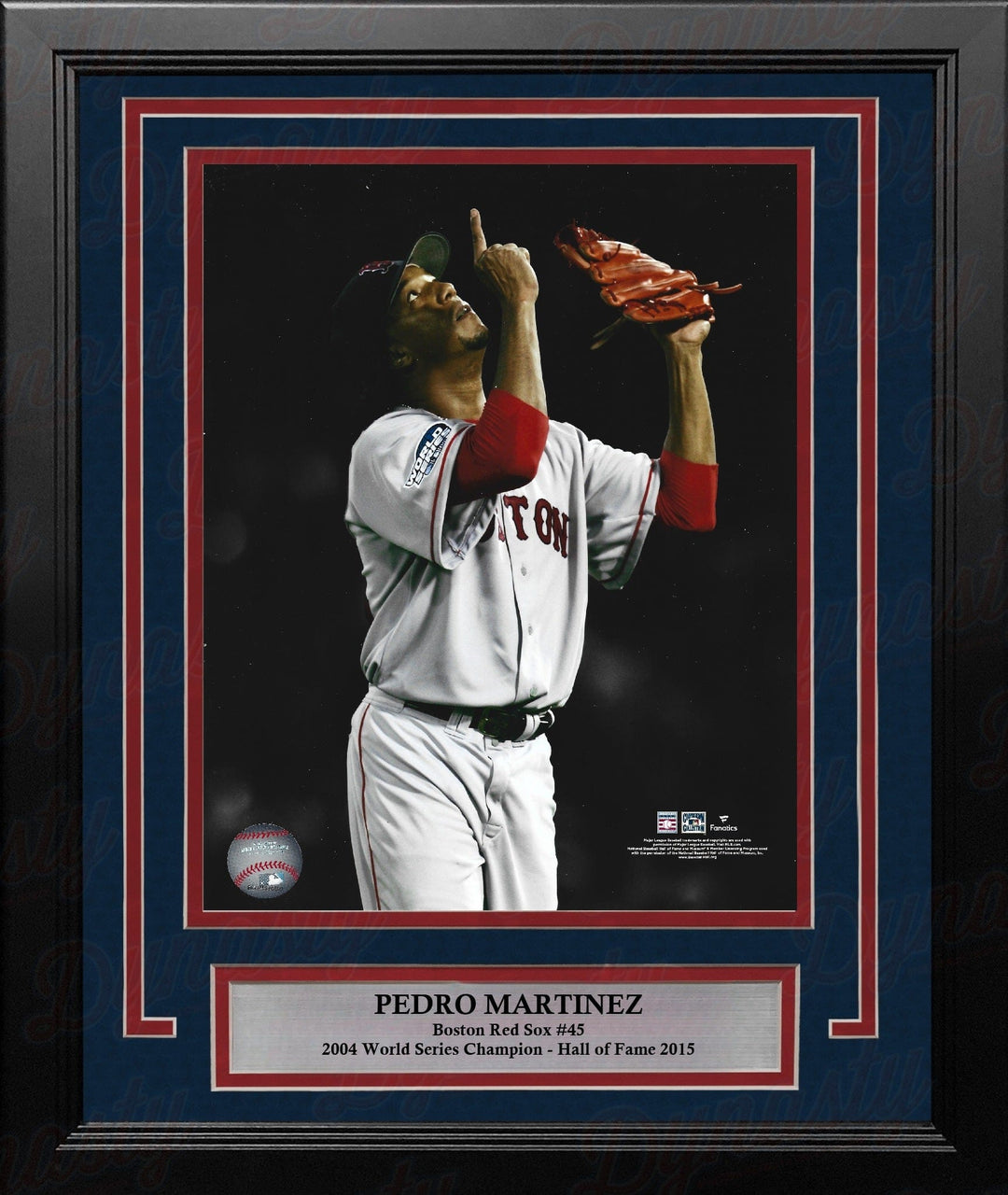 Dynasty Sports & Framing Framed Baseball Photos Pedro Martinez Sky Point 2004 World Series Boston Red Sox 11" x 14" Framed Baseball Photo