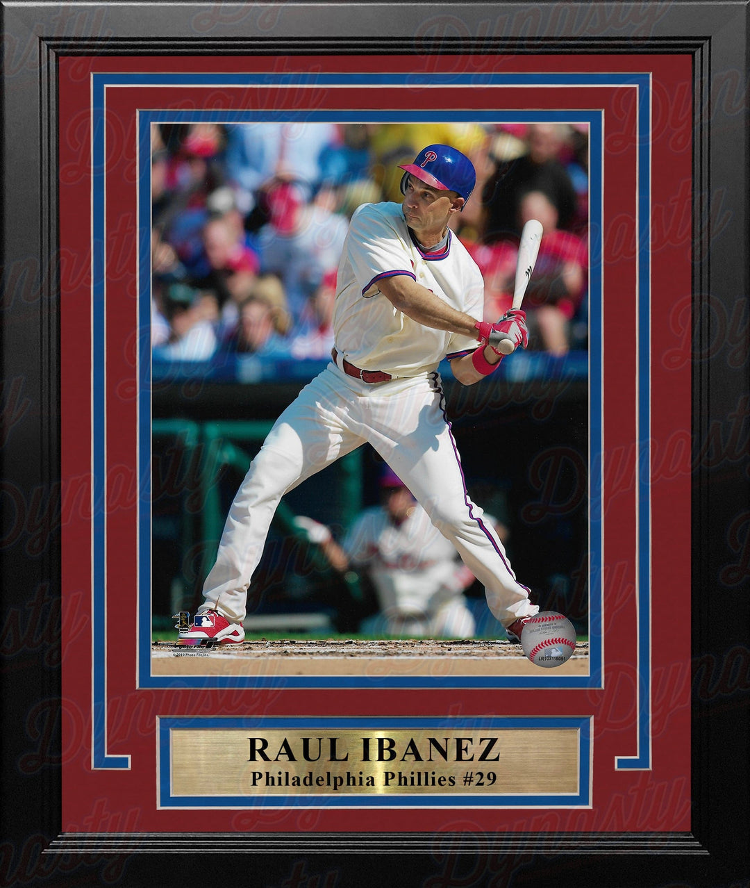 Dynasty Sports & Framing Framed Baseball Photos Raul Ibanez in Action Philadelphia Phillies 8" x 10" Framed Baseball Photo
