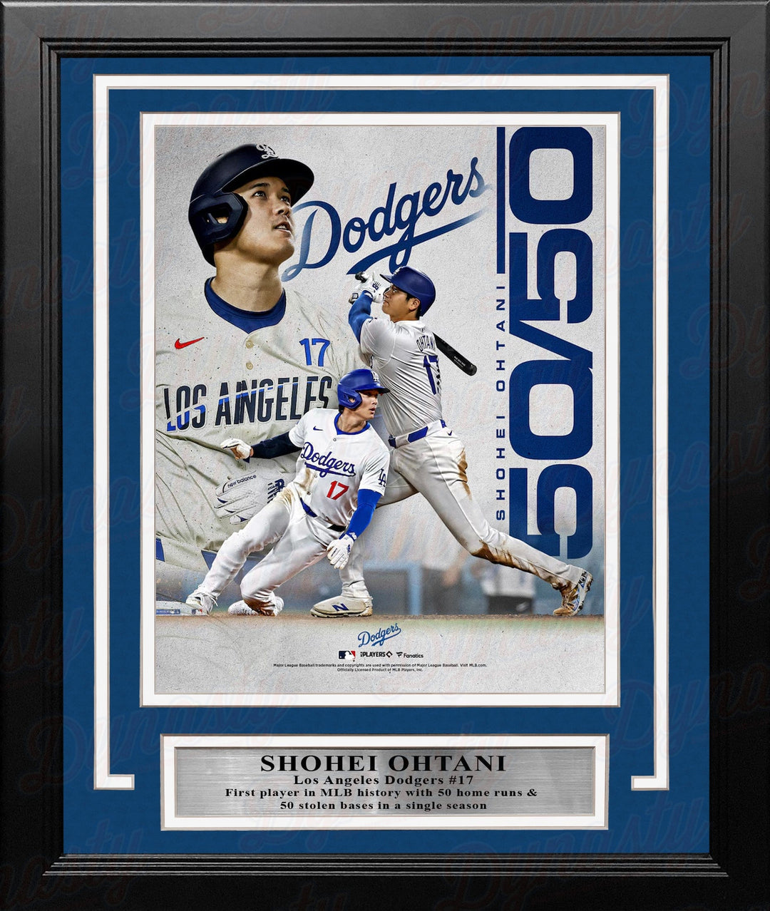 Dynasty Sports & Framing Framed Baseball Photos Shohei Ohtani 50-50 Season Record Los Angeles Dodgers 8" x 10" Framed Baseball Collage Photo