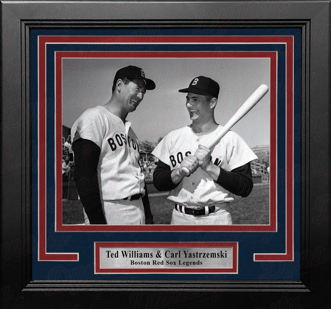 Dynasty Sports & Framing Framed Baseball Photos Ted Williams & Carl Yastrzemski Boston Red Sox 8" x 10" Framed Baseball Photo