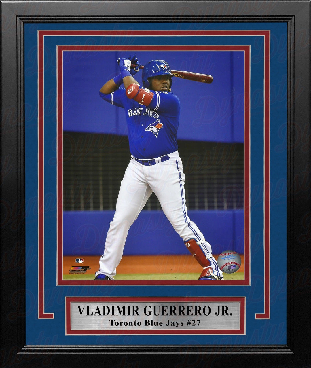Dynasty Sports & Framing Framed Baseball Photos Vladimir Guerrero, Jr. At-Bat Toronto Blue Jays 8" x 10" Framed Baseball Photo