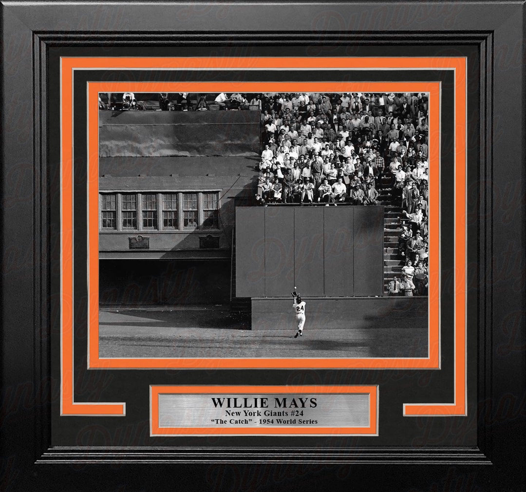 Dynasty Sports & Framing Framed Baseball Photos Willie Mays The Catch New York Giants 8" x 10" Framed Baseball Photo