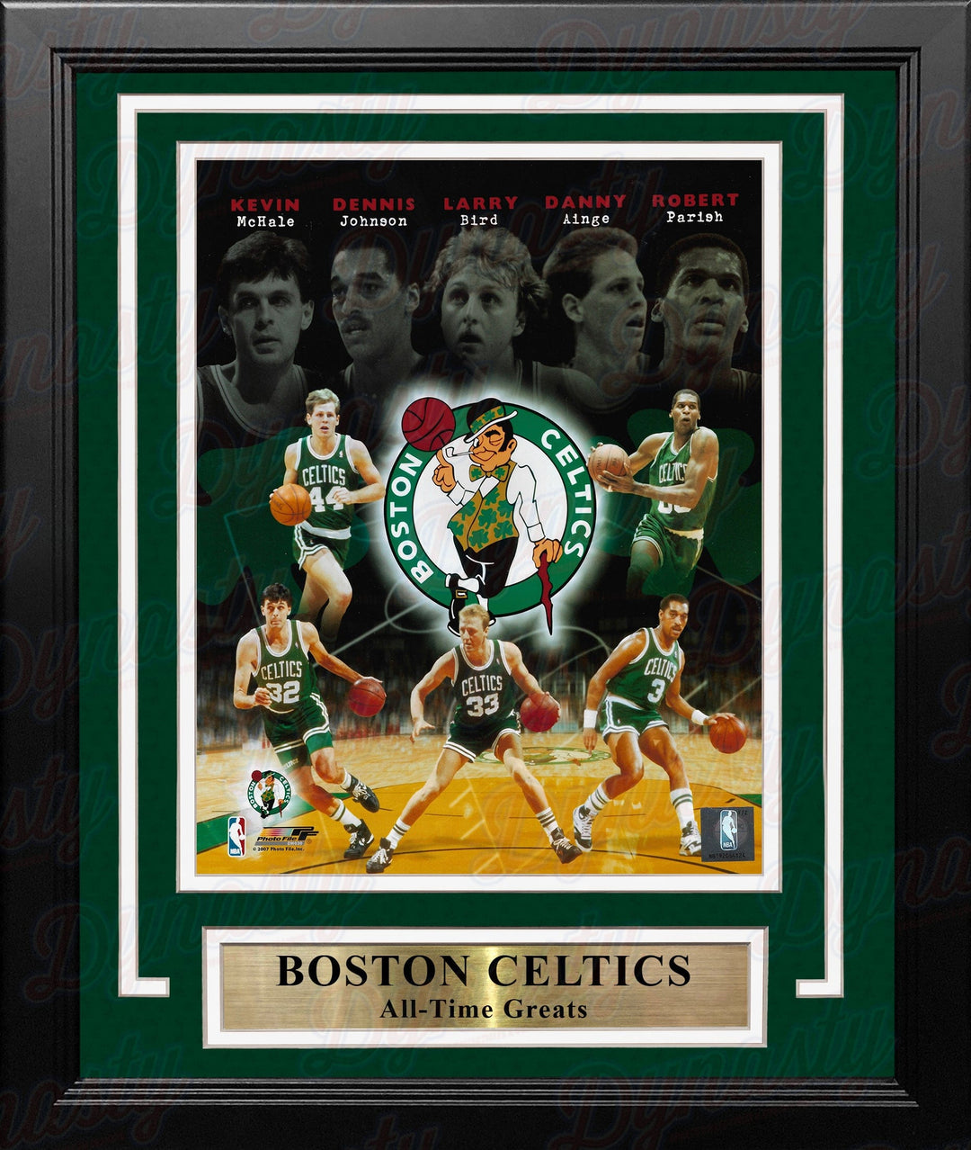 Dynasty Sports & Framing Framed Basketball Photos Boston Celtics All-Time Greats 8" x 10" Framed Basketball Collage Photo