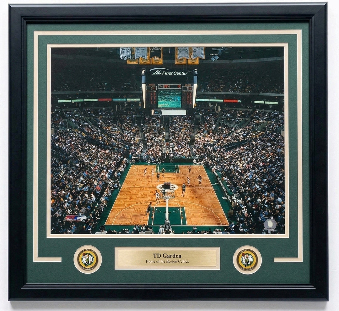 Dynasty Sports & Framing Framed Basketball Photos Boston Celtics TD Garden 16" x 20" Framed Basketball Stadium Photo