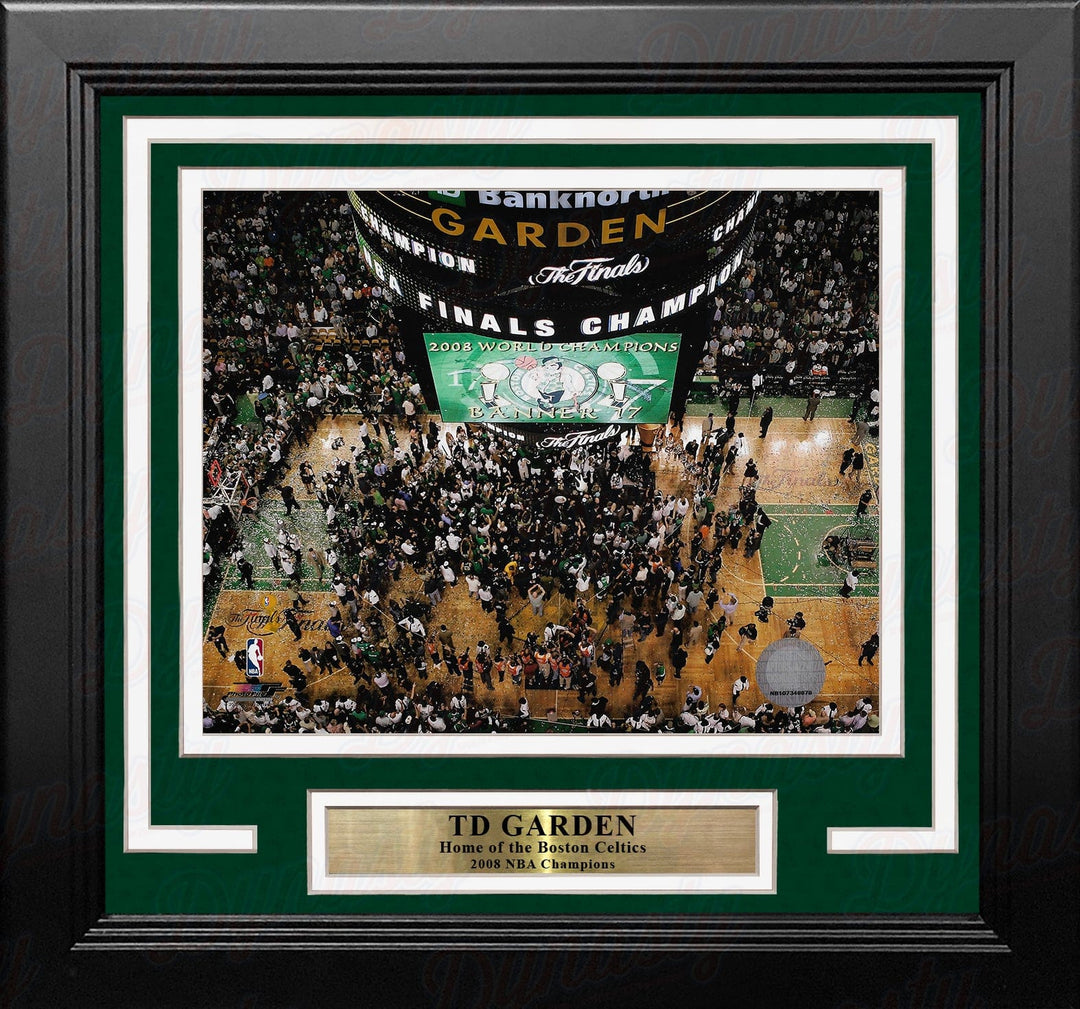 Dynasty Sports & Framing Framed Basketball Photos Boston Celtics TD Garden 2008 NBA Champions 8" x 10" Framed Basketball Stadium Photo
