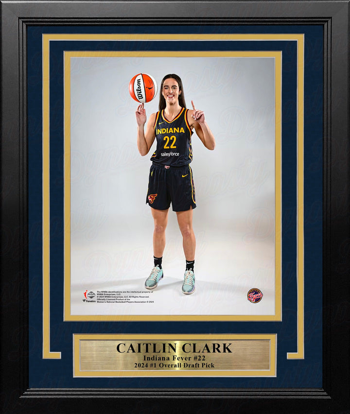 Dynasty Sports & Framing Framed Basketball Photos Caitlin Clark Number One Draft Pose Indiana Fever 8" x 10" Framed WNBA Basketball Photo