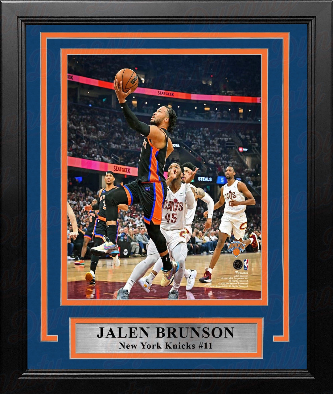 Dynasty Sports & Framing Framed Basketball Photos Jalen Brunson in Action New York Knicks 8" x 10" Framed Basketball Photo
