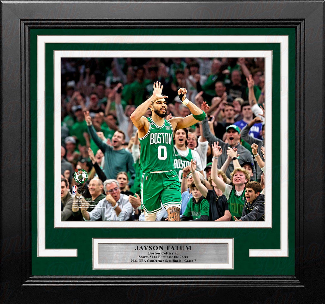 Dynasty Sports & Framing Framed Basketball Photos Jayson Tatum 51-Point Game 7 Boston Celtics 8" x 10" Framed Basketball Photo