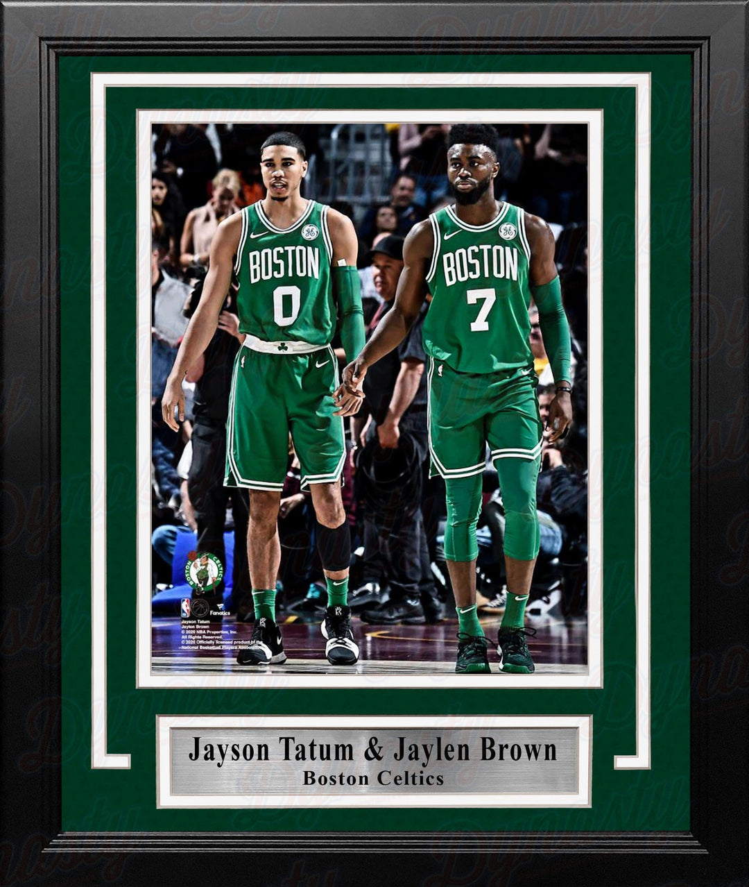 Dynasty Sports & Framing Framed Basketball Photos Jayson Tatum and Jaylen Brown Boston Celtics 8" x 10" Framed Basketball Photo